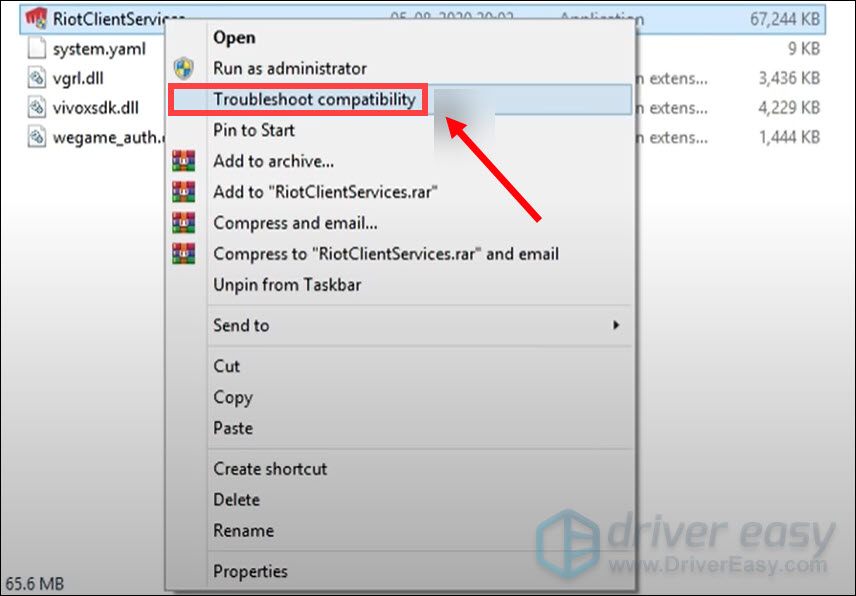 run compatibility troubleshooter VALORANT error code 43