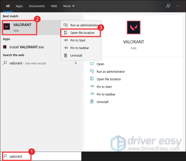 Valorant open file location