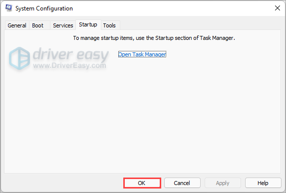 System Configuration startup 1