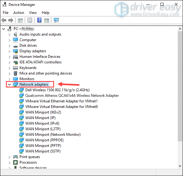 uninstall Qualcomm Athero Wireless Network Adapter Driver